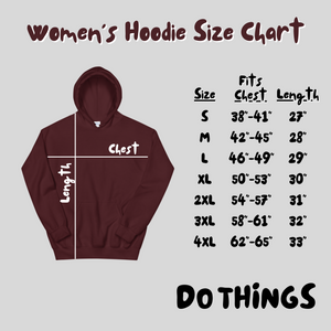 Women's Do Things Embroidered Hoodie Sweatshirt