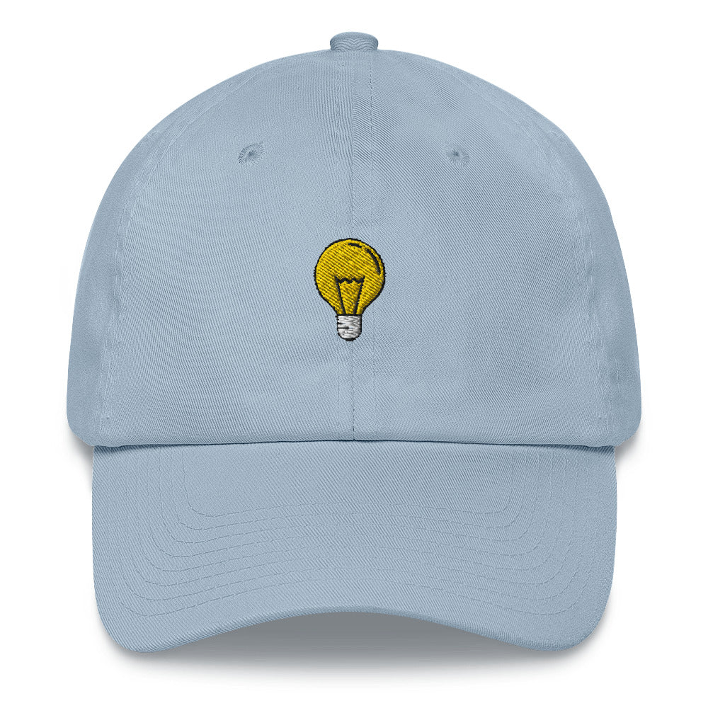 Light Bulb Embroidered Dad Hat