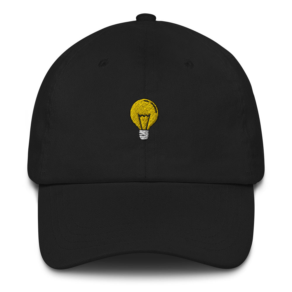 Light Bulb Embroidered Dad Hat