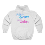 Load image into Gallery viewer, Women&#39;s Follow Dreams Not Orders Hoodie Sweatshirt
