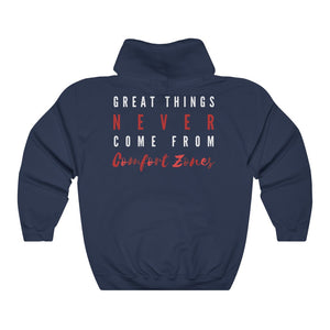 Men's Great Things Never Come From Comfort Zones Hoodie Sweatshirt