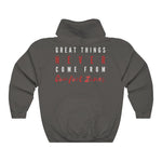 Load image into Gallery viewer, Women&#39;s Great Things Never Come From Comfort Zones Hoodie Sweatshirt
