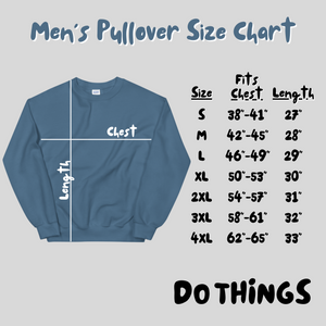 Men's Do Things Embroidered Pullover Sweatshirt