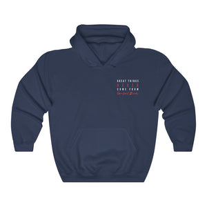 Women's Great Things Never Come From Comfort Zones Hoodie Sweatshirt