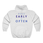 Load image into Gallery viewer, Men&#39;s Invest Early &amp; Often Hoodie Sweatshirt
