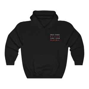 Women's Great Things Never Come From Comfort Zones Hoodie Sweatshirt