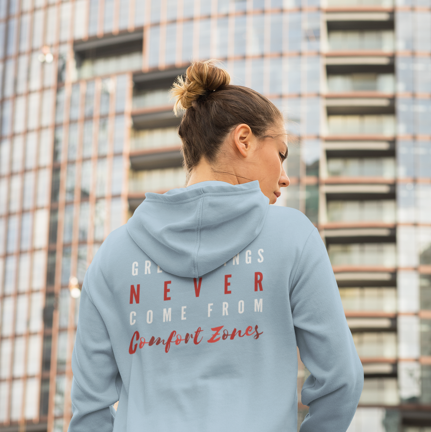 Women's Great Things Never Come From Comfort Zones Hoodie Sweatshirt