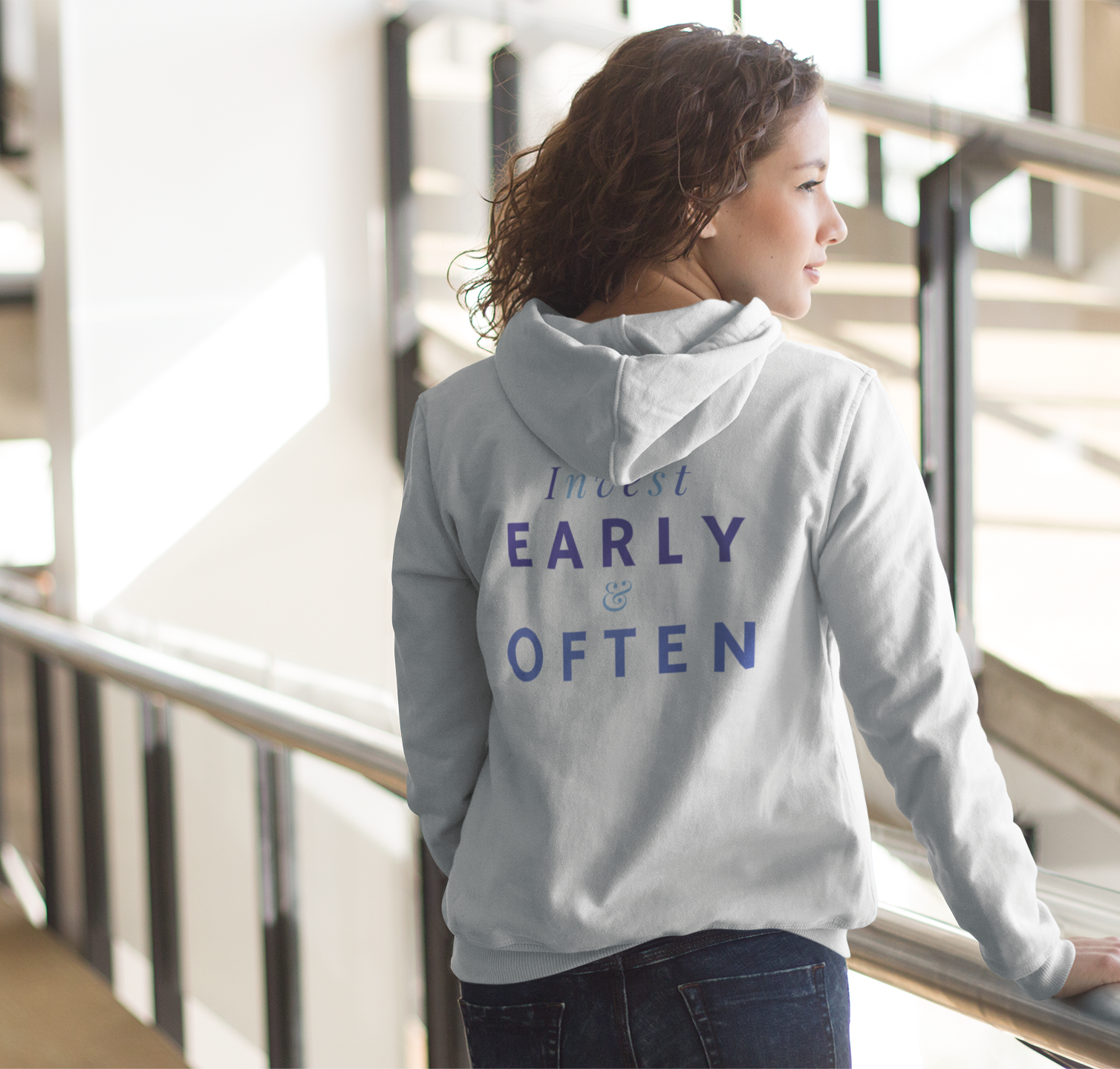 Women's Invest Early & Often Hoodie Sweatshirt