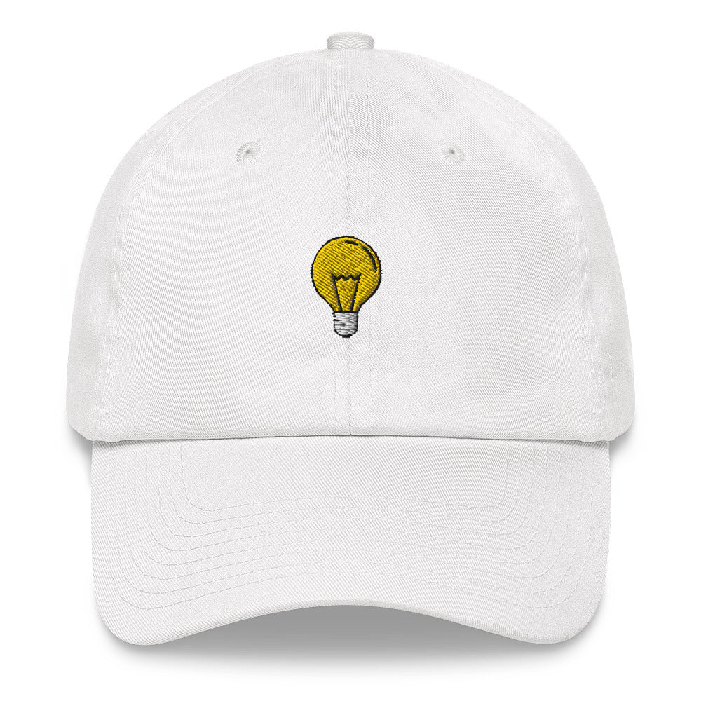 Light Bulb Embroidered Dad Hat