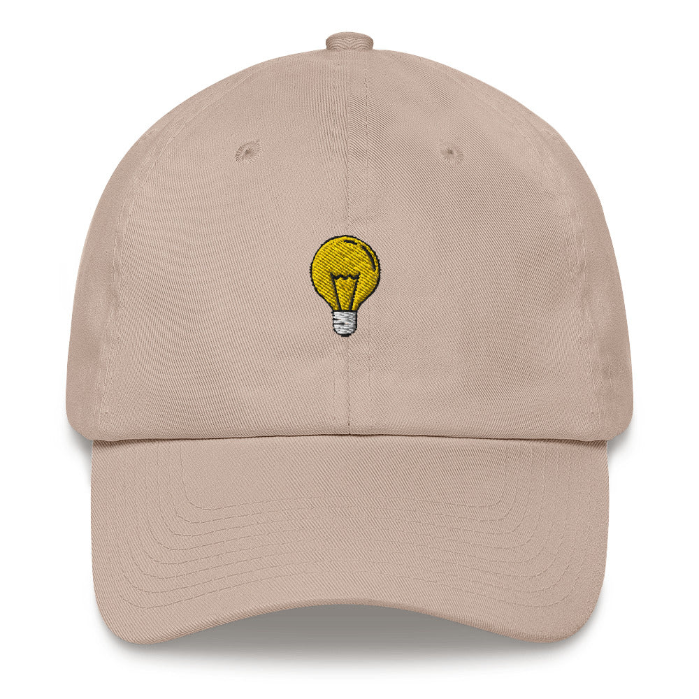 Light Bulb Embroidered Dad Hat