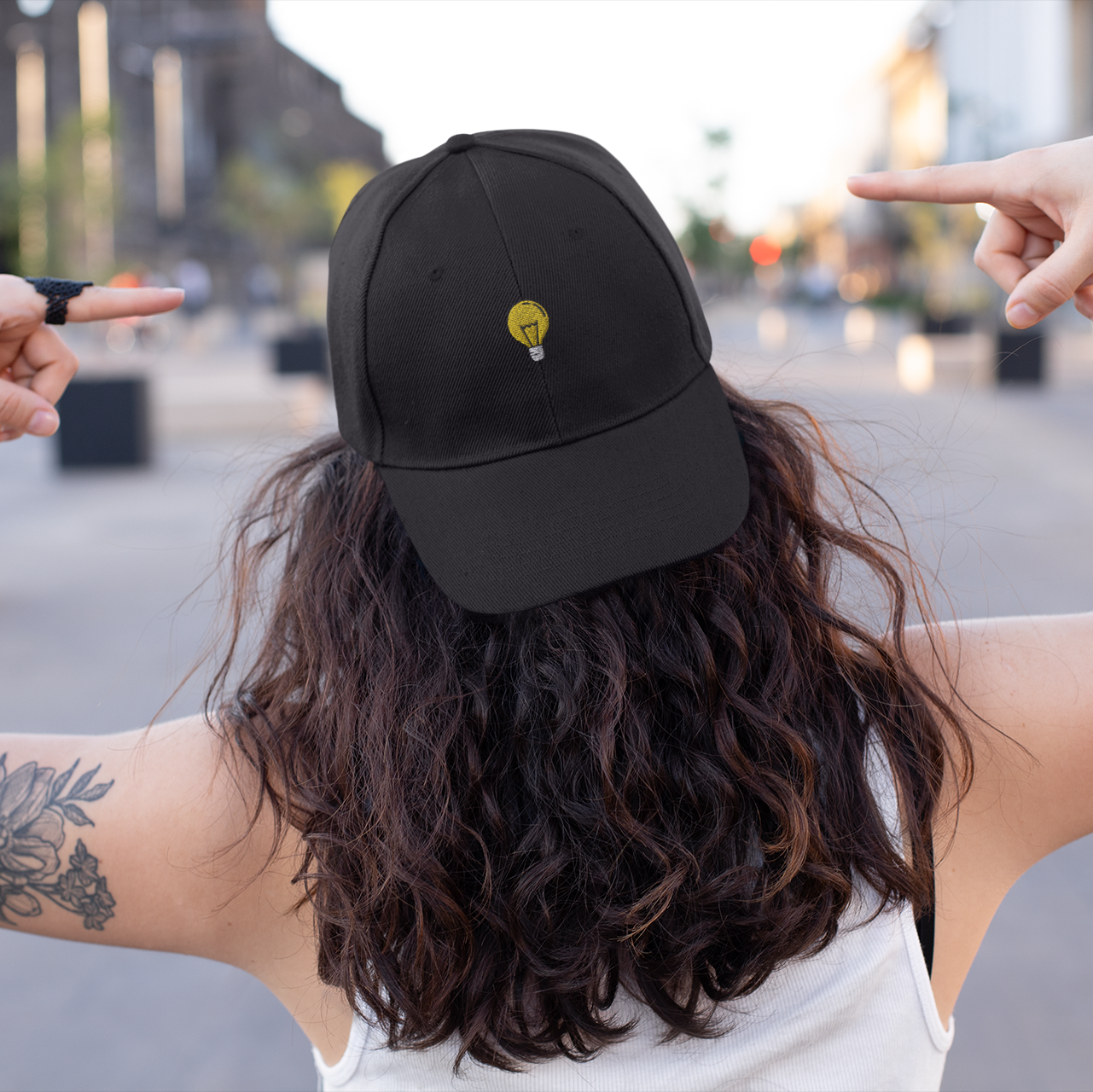 Light Bulb Embroidered Dad Hat