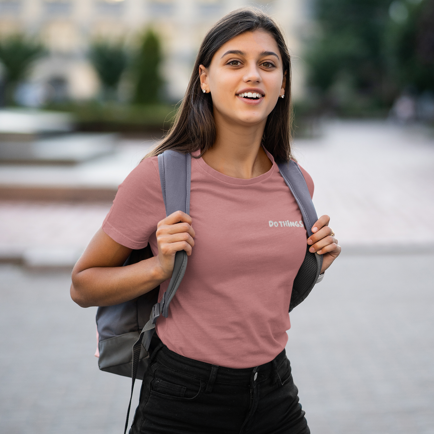 Women's Do Things Embroidered Shirt